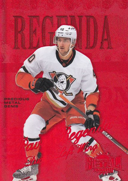 insert RC karta PAVOL REGENDA 22-23 Metal Universe 98-99 Retro Rookie Precious Metal Gems Red /100